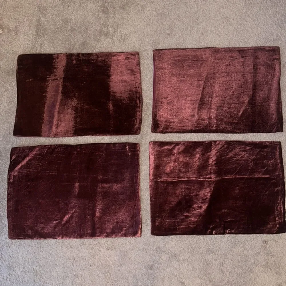 Garnet Placemats from India set of Six!
